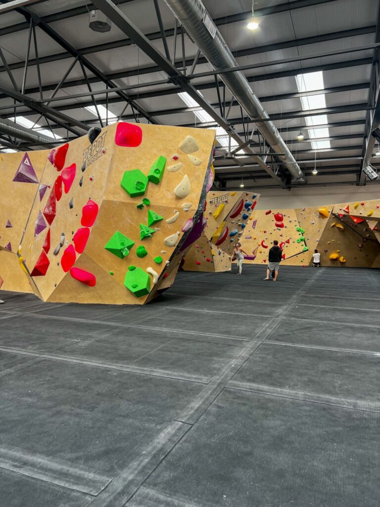 Laura Bird: "I spent the morning in a blissfully empty climbing gym before walking along the canal into Leeds for a mooch around the shops and a nice lunch."